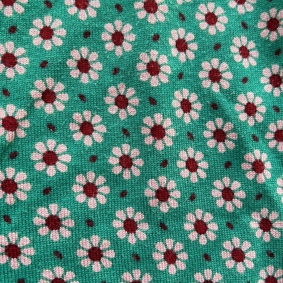 Miss Jolie London Green Daisy Cardigan - Picture 6 of 7
